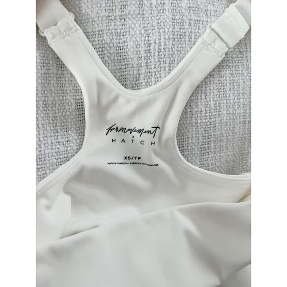 NWT FP Movement x Hatch Never Better Square Neck Maternity Bra White Sz XS - Picture 8 of 10